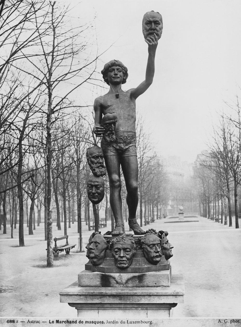 Maskesælgeren, 1883 (bronze) af Zacharie Astruc