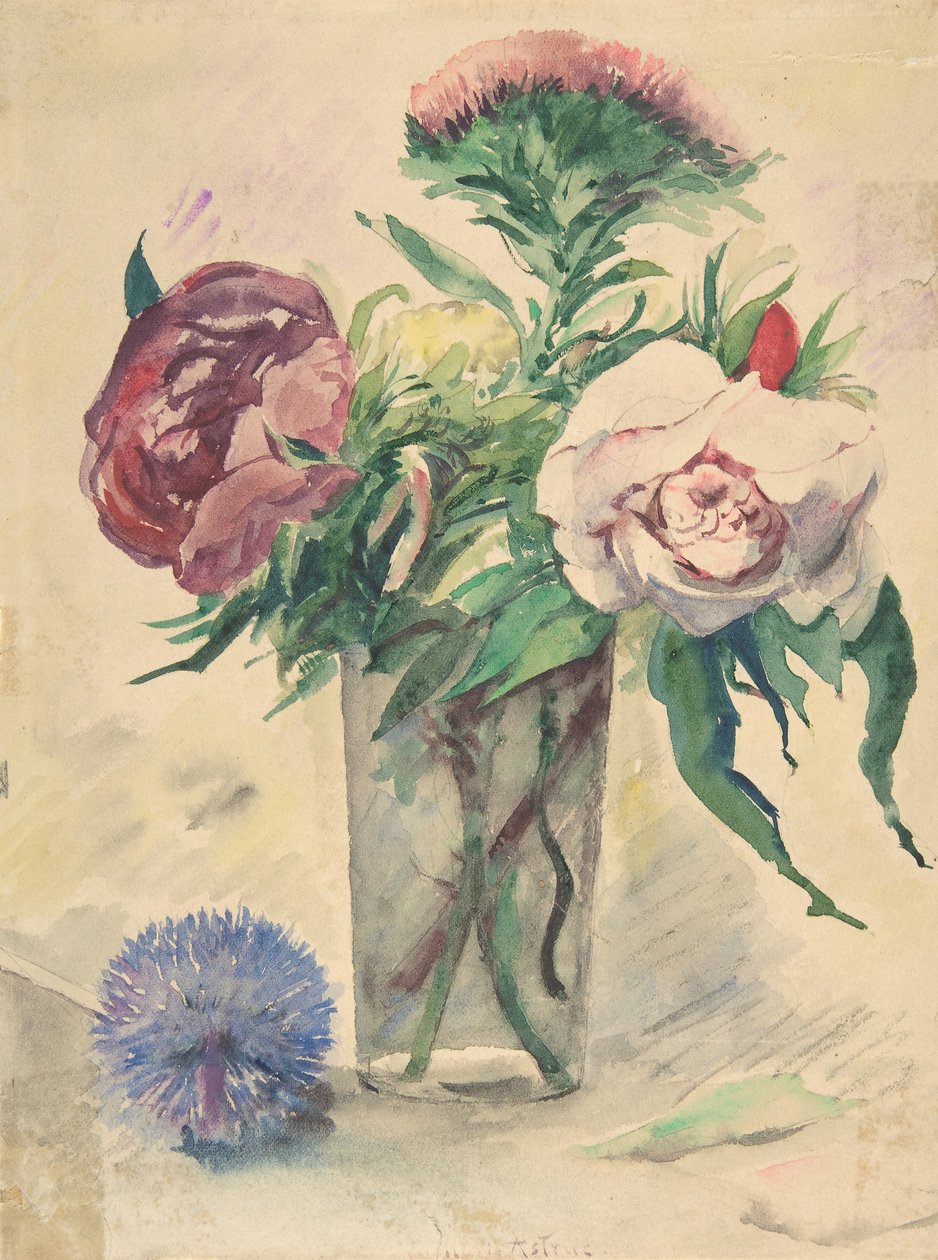 Blomster i vase, ca. 1884-1904. af Zacharie Astruc