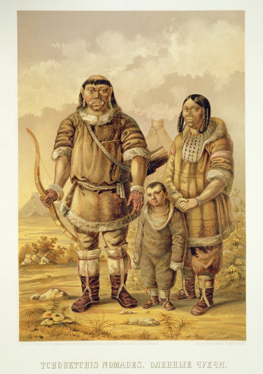 Chukchi Nomads, graveret af Winckelmann og sønner af Zakharov
