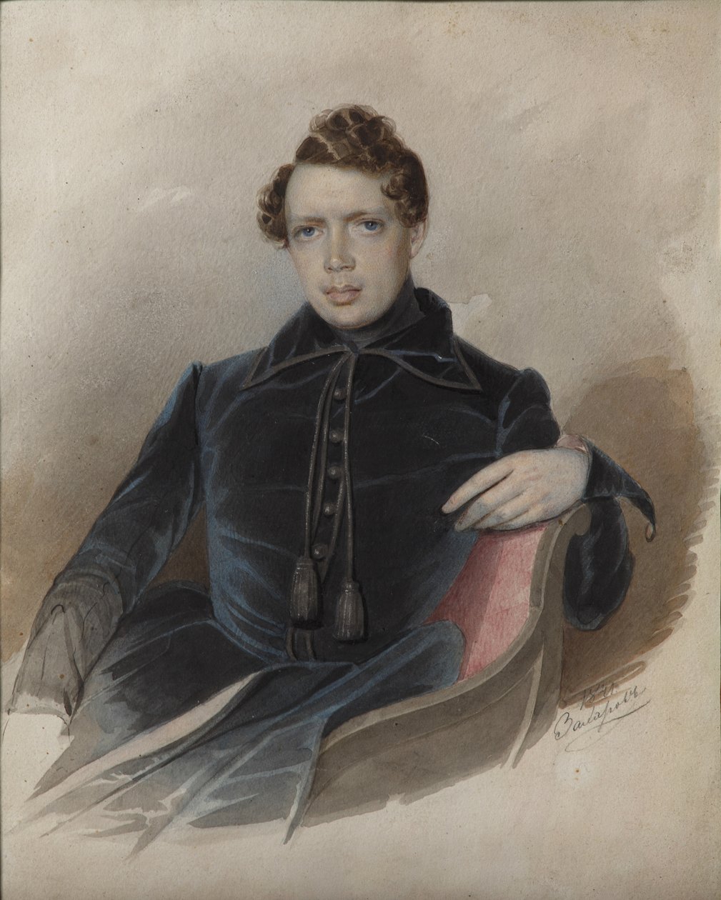 Portræt af Andrey Nikolaevich Muravyov 1806-1874, 1841 af Zakharov