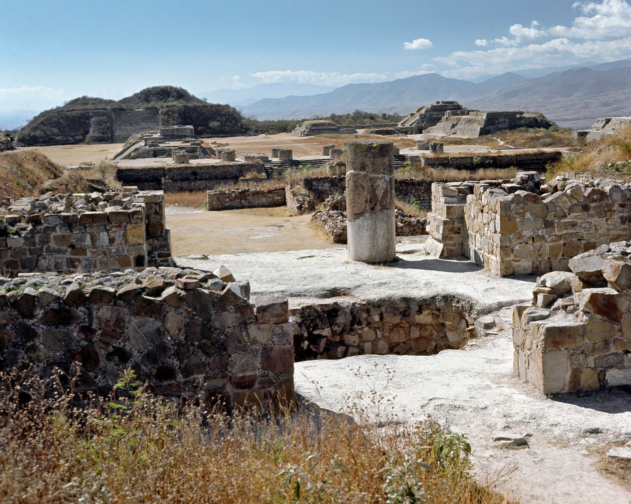 Det nordlige tempel (500 f.Kr.-850 e.Kr.) af Zapotec Zapotec