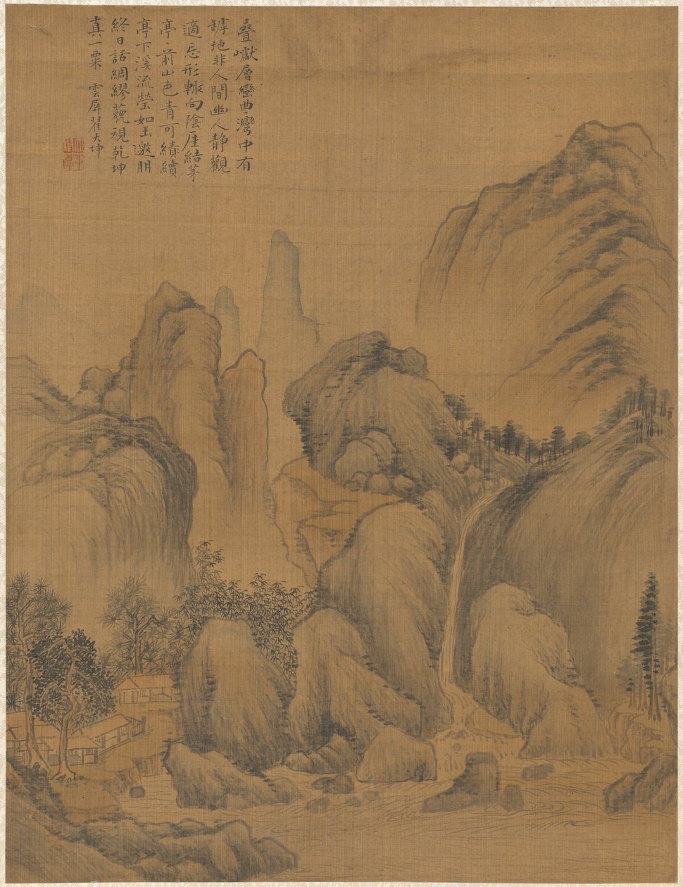 Landskab, 1775. af Zhai Dakun