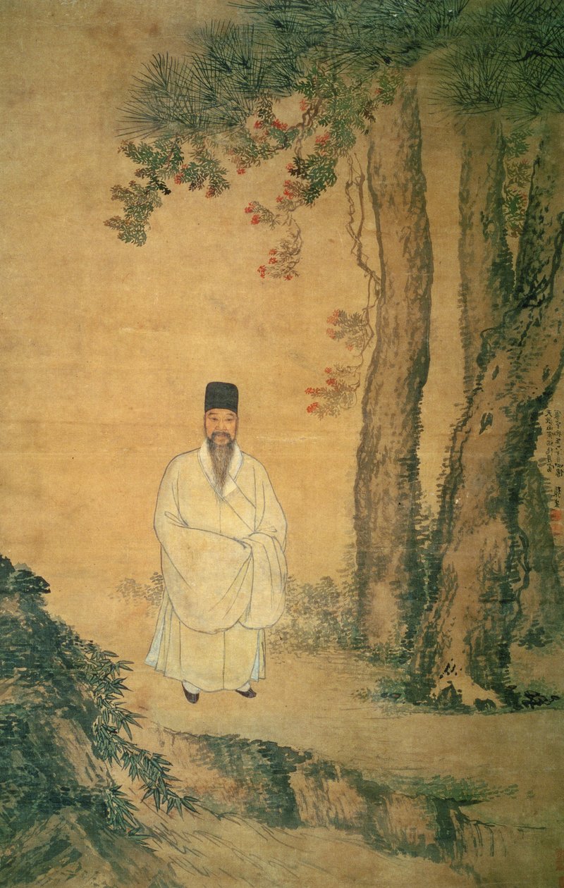 Portræt af Huan Yu, af Zhang Hong