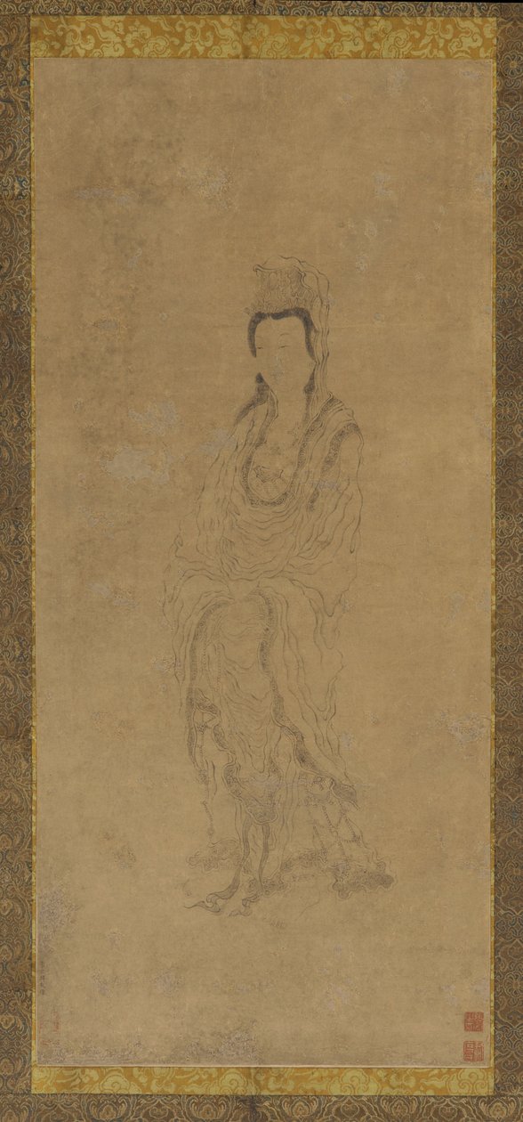 Stående Guanyin, 1600-tallet. af Zhang Hong