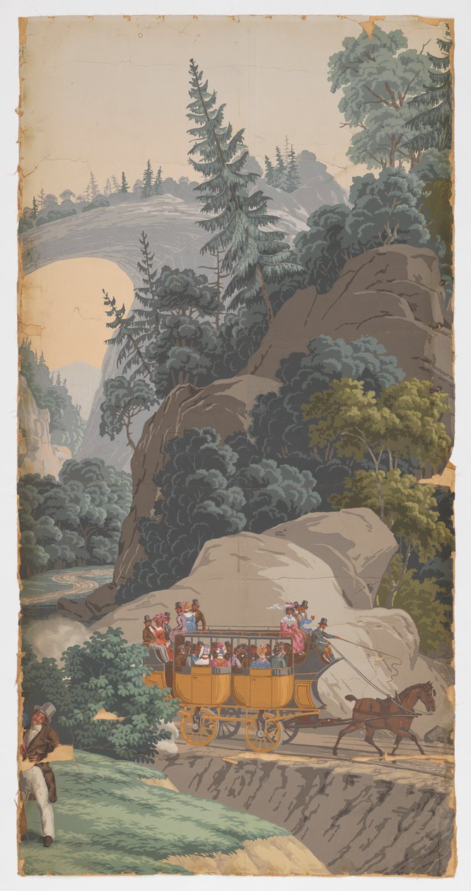 Naturskønne Amerika af Zuber and Cie, Rixheim, Alsace