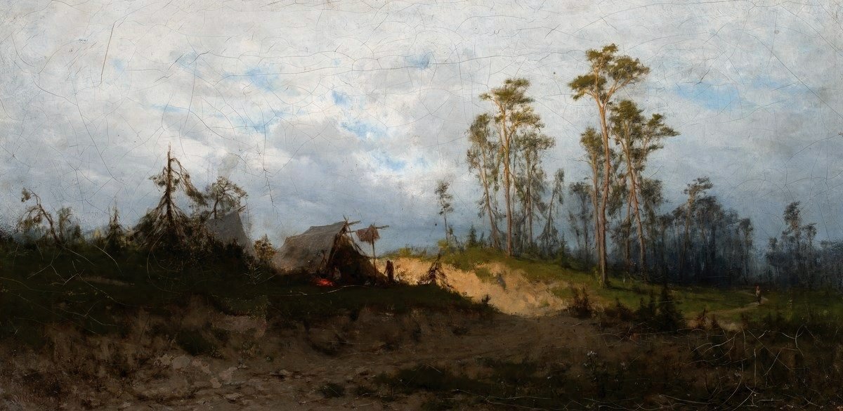Sigøjnerlejr. af Zygmunt Sidorowicz