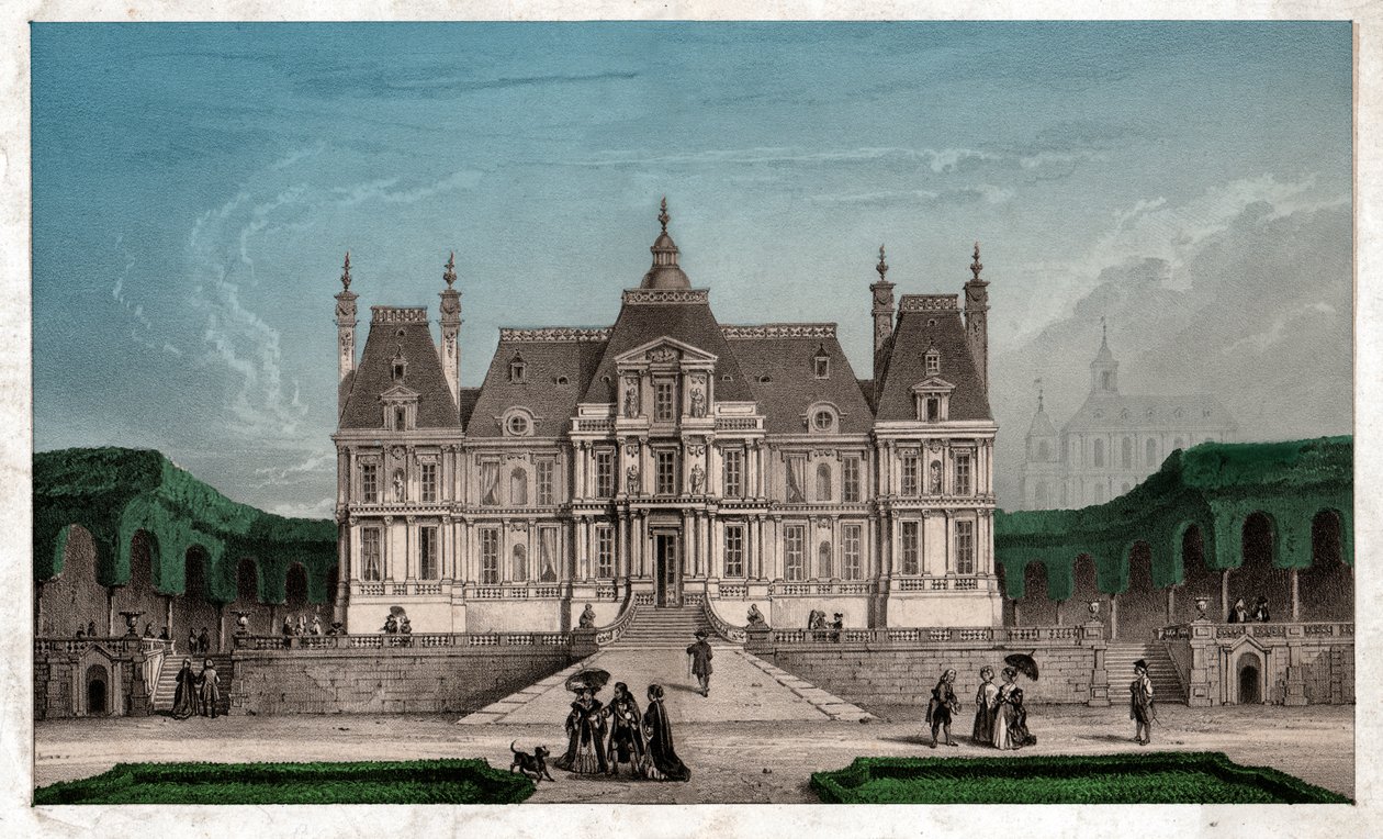 Castle of Maison Lafitte, ca. 1850 (gravering) af . .