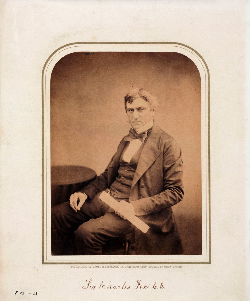 Charles Fox, ingeniør af Ferdinand Georg Waldmuller