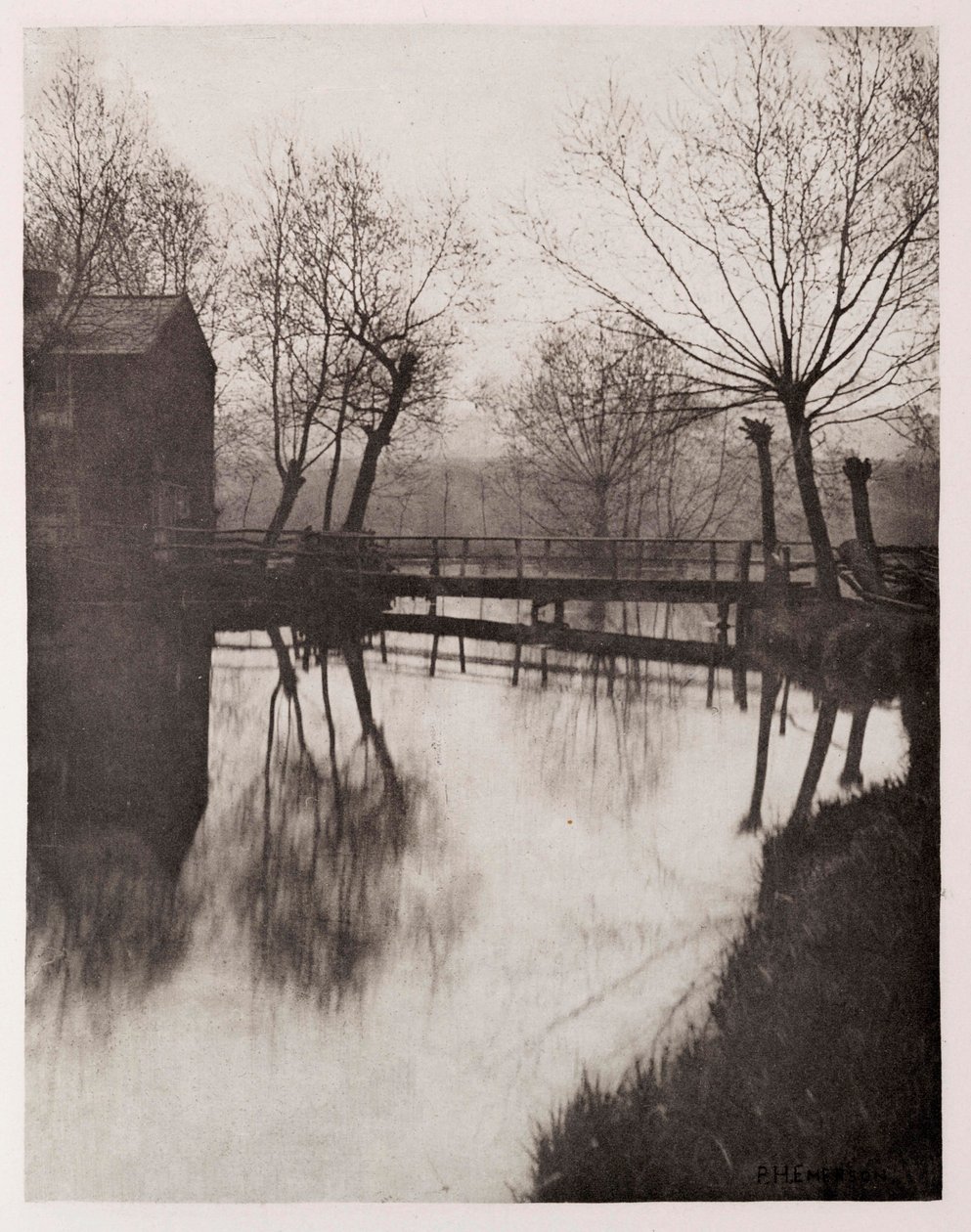 Gangbro nær Chingford af Frederick (attr. to) Barnard