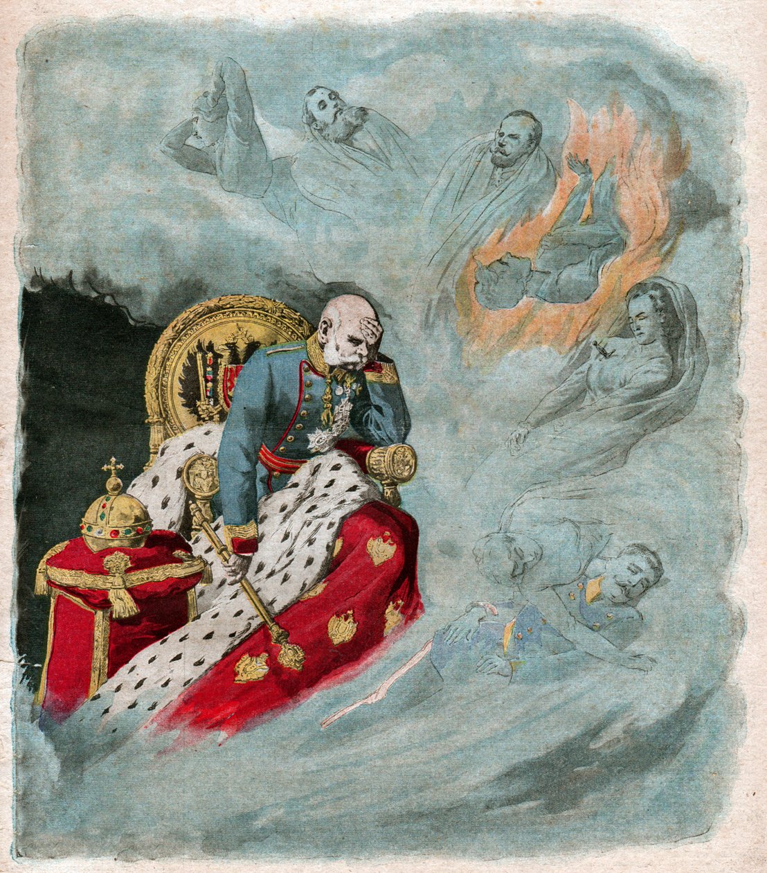 Francois Joseph I. Franz Joseph I. af Ferdinand Georg Waldmuller