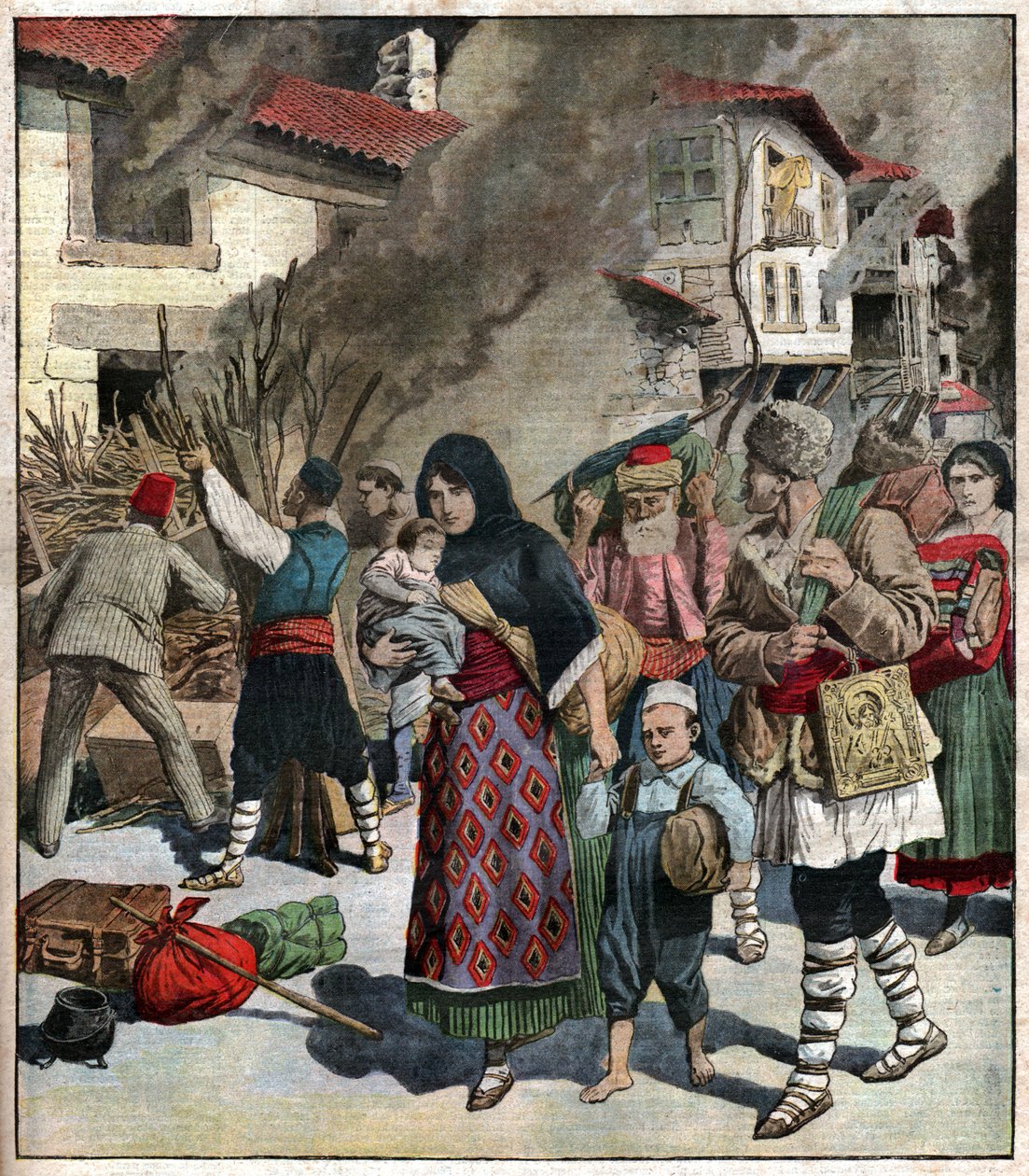 Balkankrig. Første Balkankrig. af Ferdinand Georg Waldmuller