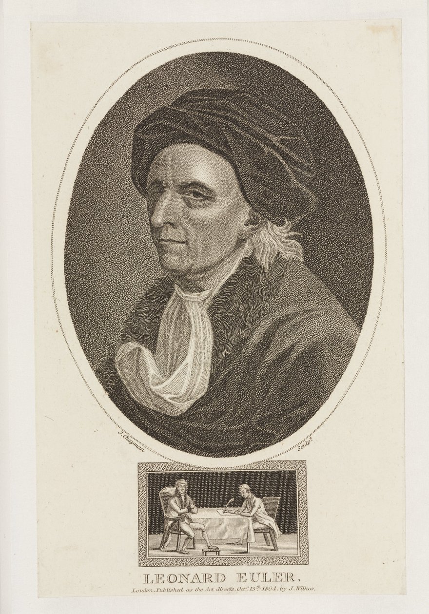Leonhard Euler, matematiker, ca. 1770