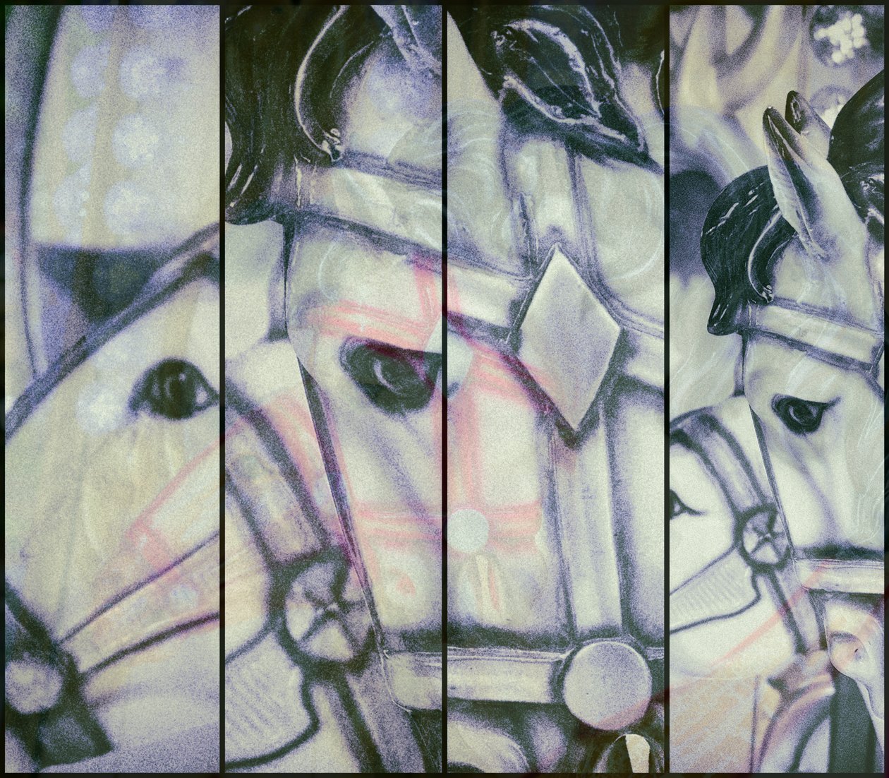 Merry-go-round heste (billede) af Frederick (attr. to) Barnard