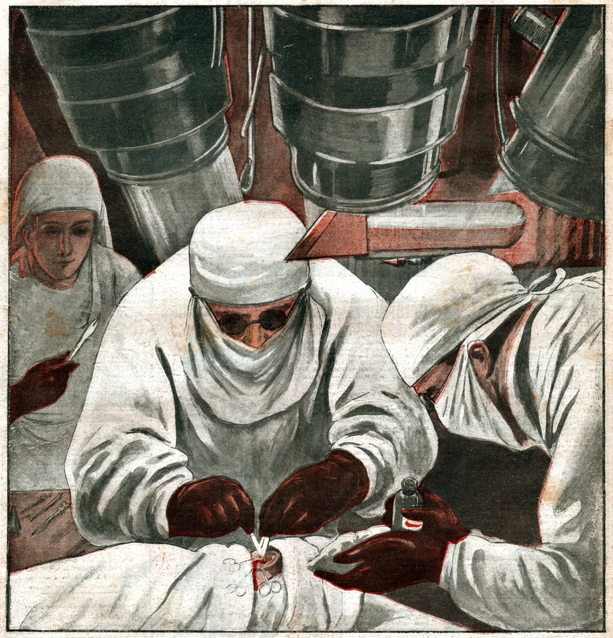 Operation de chirurgie filmee. Kirurgi udsendt. af Ferdinand Georg Waldmuller