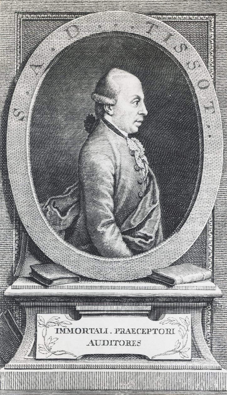 Portræt af Simon-Andre Tissot af William Walcutt