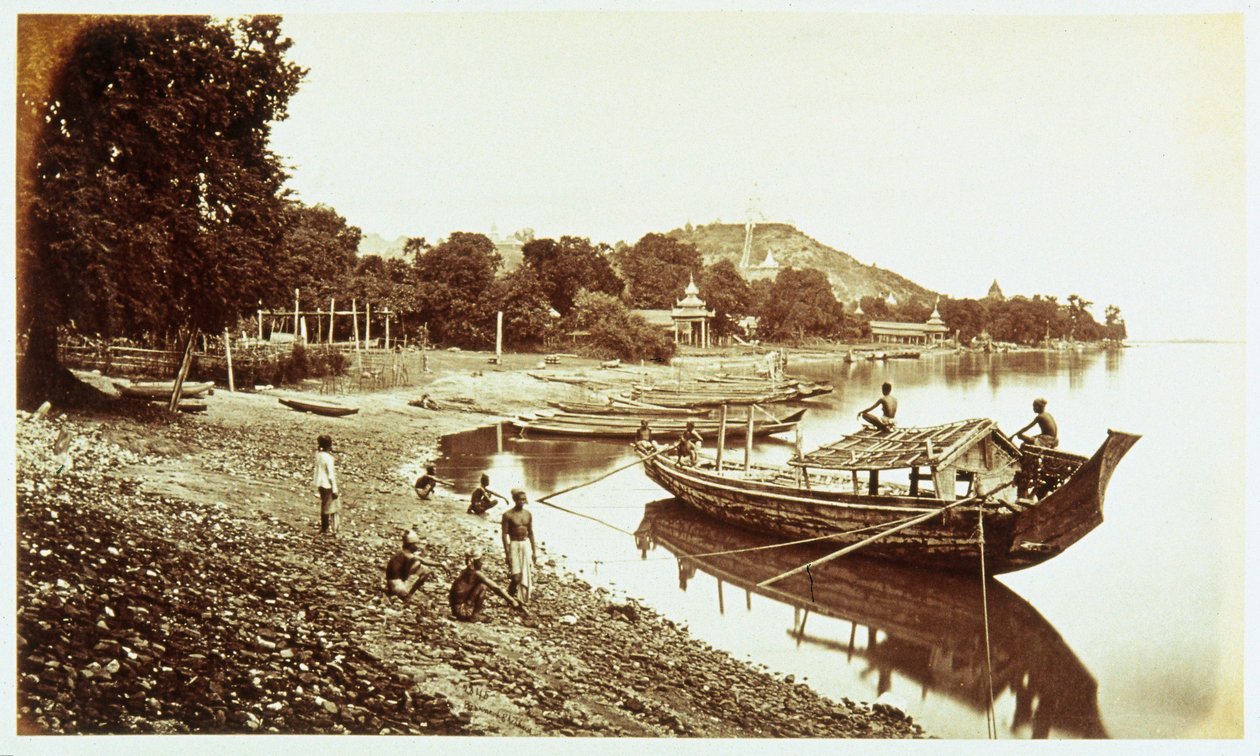 Sagain fra flodbredden, c 1876 af John Pardon