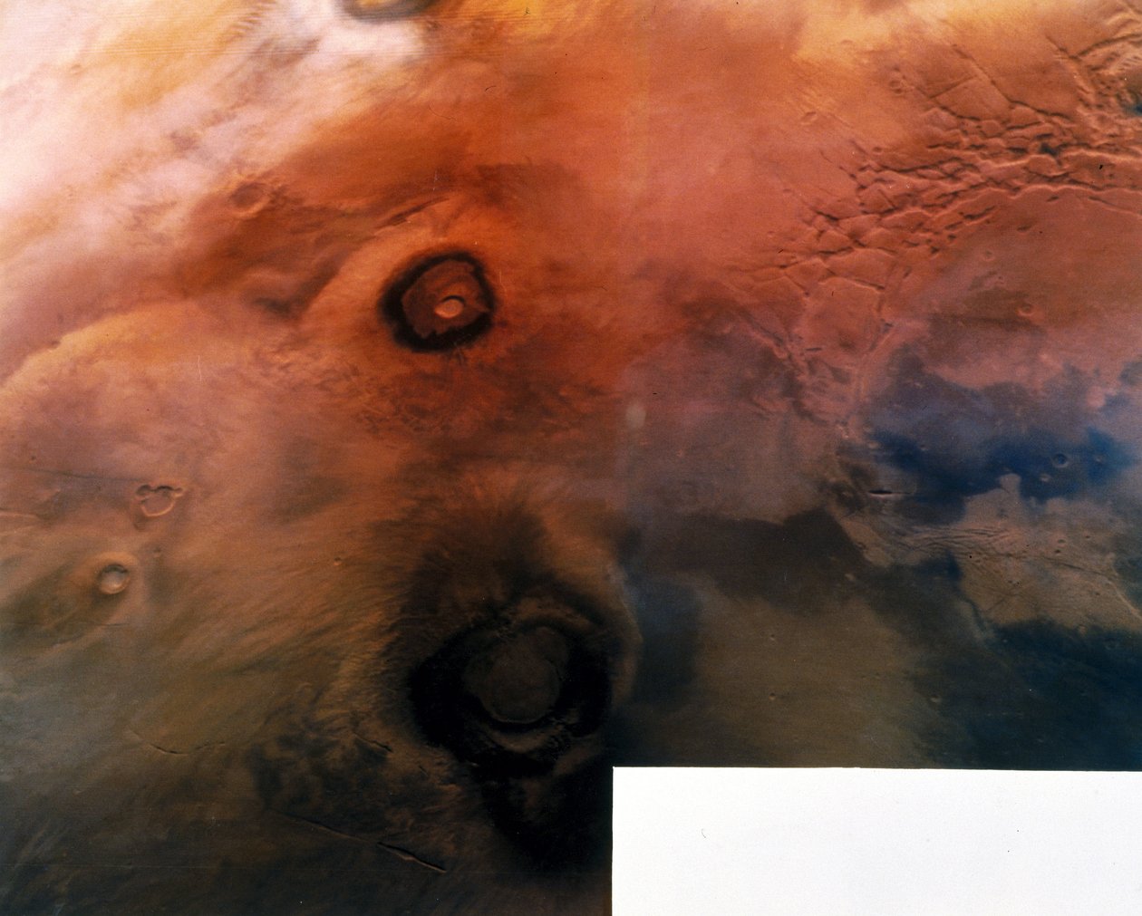 Vulkaner på overfladen af planeten Mars af Frederick (attr. to) Barnard