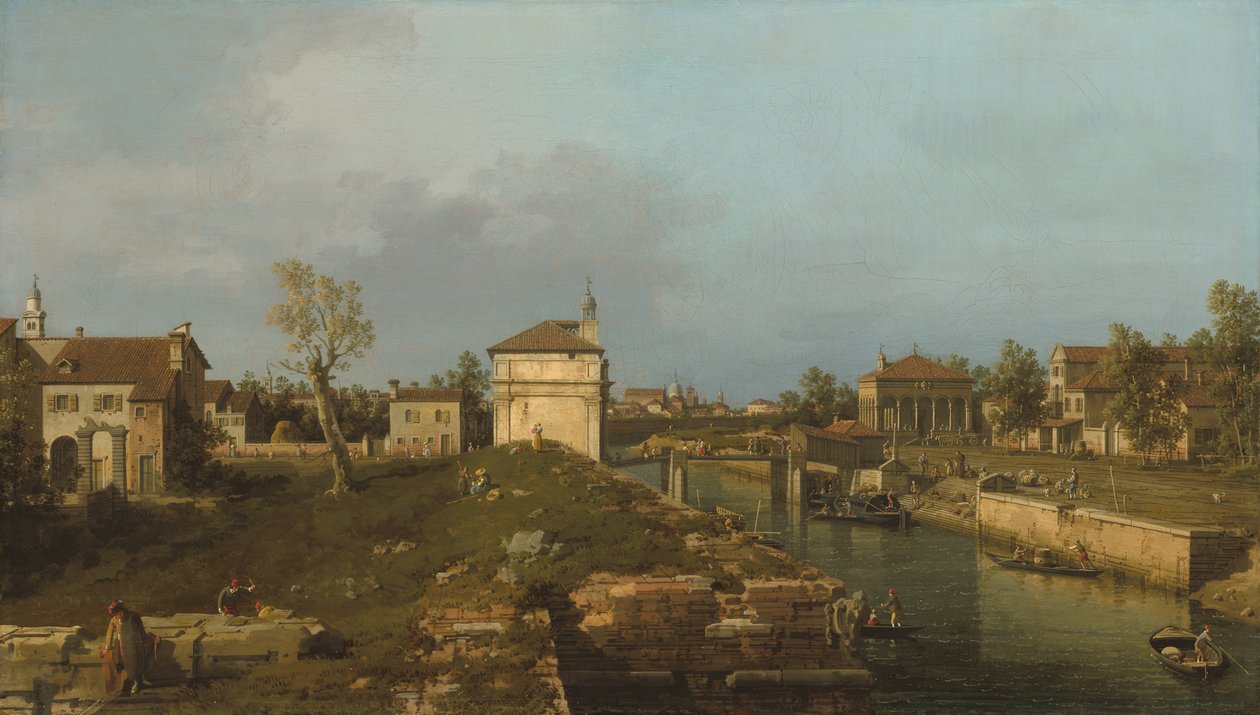 Porta Portello, Padova af Canaletto