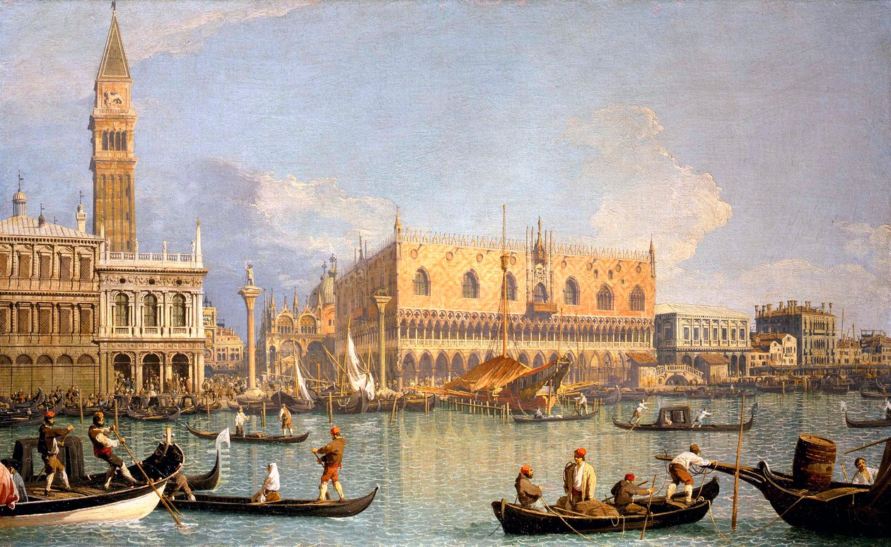 Udsigt over Dogepaladset af Canaletto