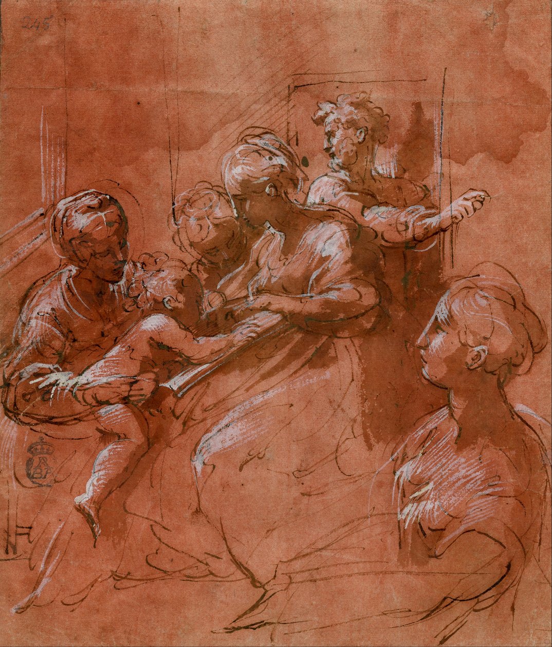 Sankt Katarins mystiske bryllup af Parmigianino