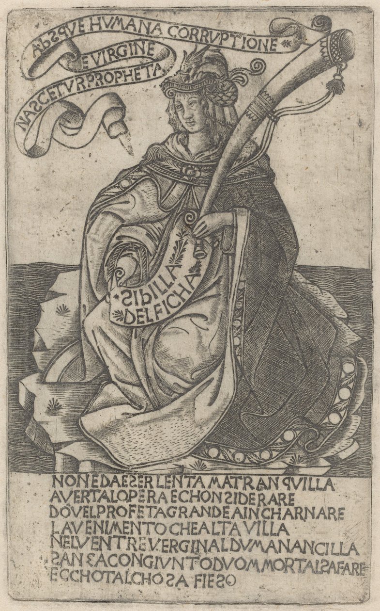 Delphian Sibyl af after Baccio Baldini