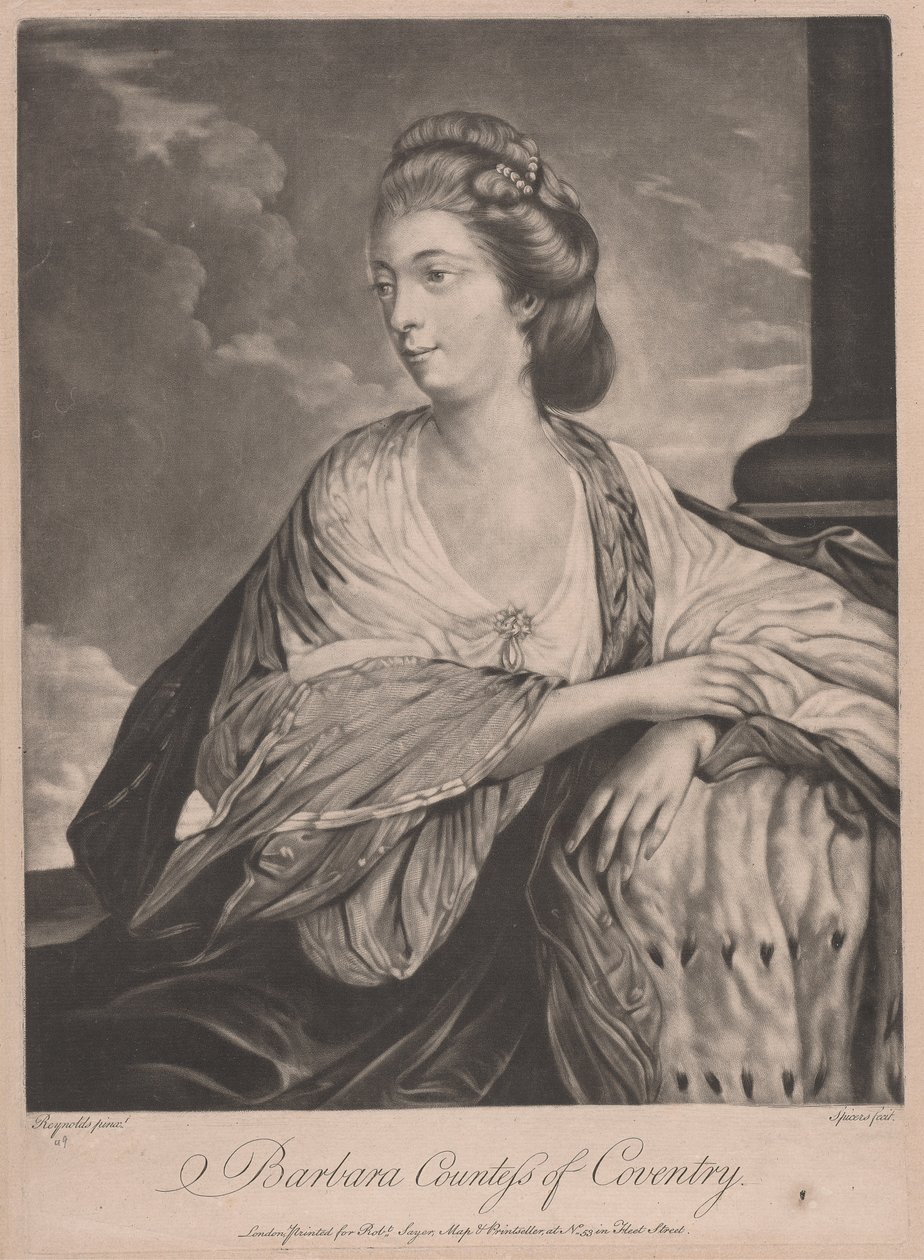 Barbara, grevinde af Coventry af after Henry Spicer