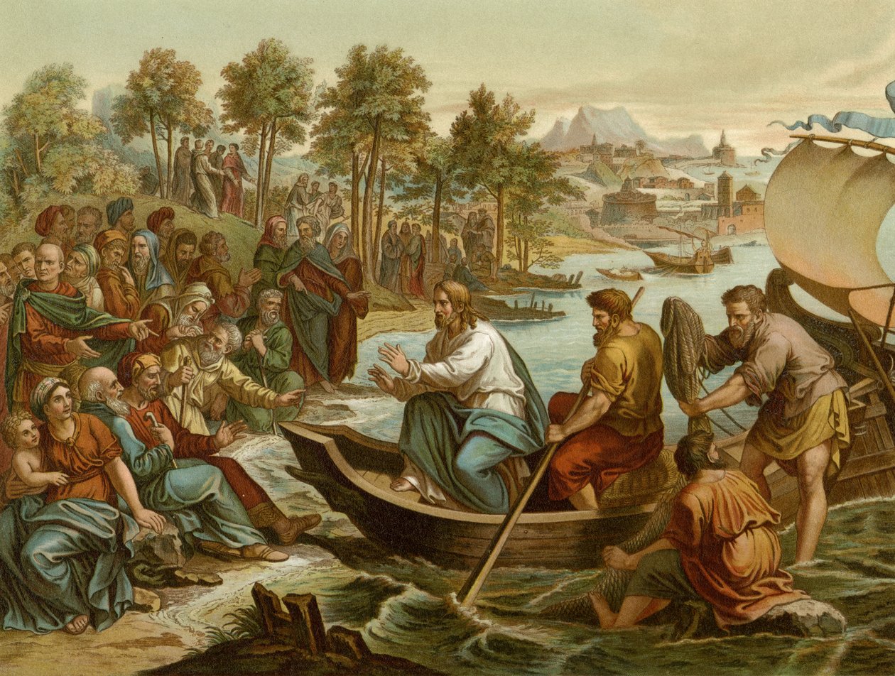 Skibsprædikenen af after Raphael
