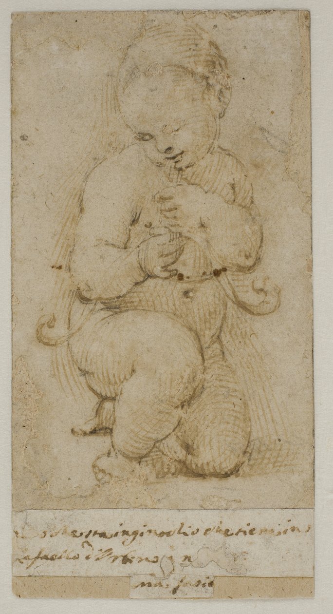 Spædbarnet Johannes Døberen af after Raphael