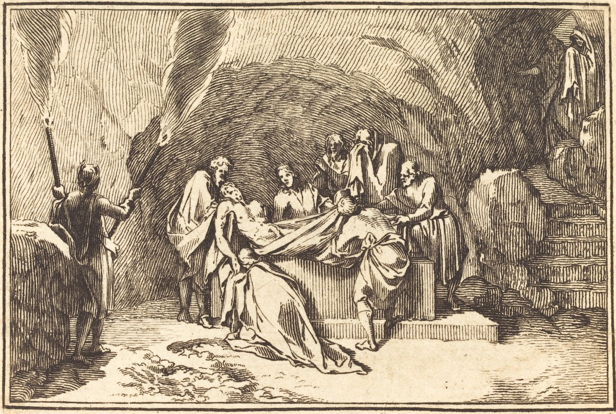 Begravelsen af after Sébastien Le Clerc I