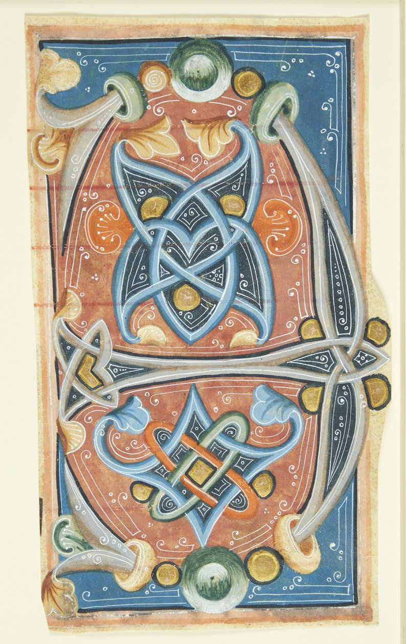 Ornamenteret initial E af after Ubekendt