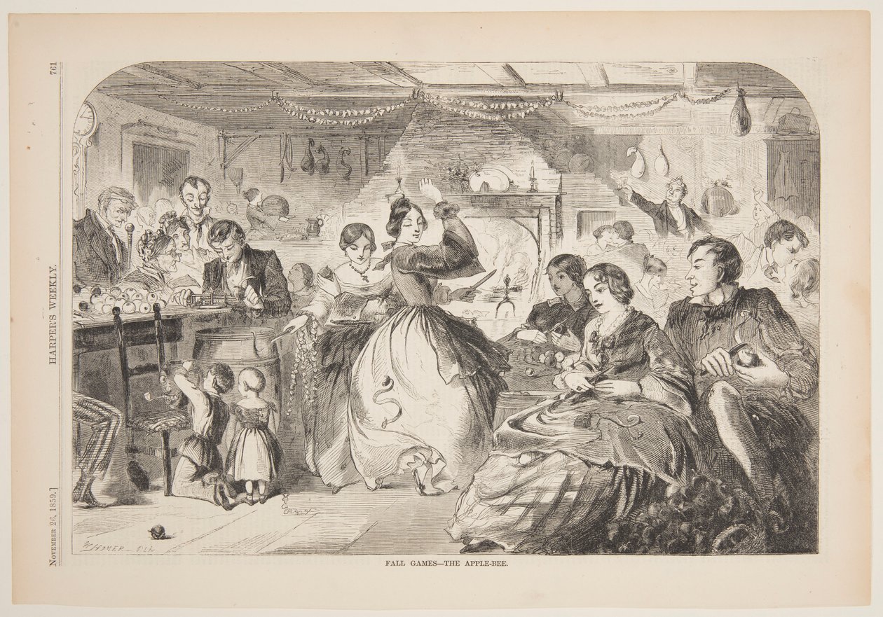 Efterårsspil – The Apple-Bee af after Winslow Homer