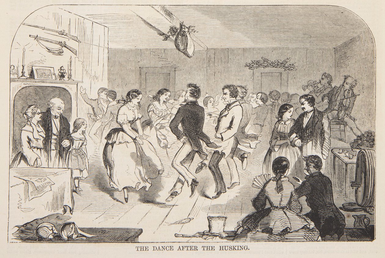 Dansen efter Huskingen af after Winslow Homer