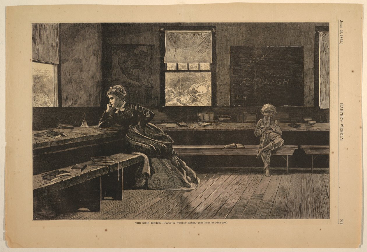 Middagsferien af after Winslow Homer