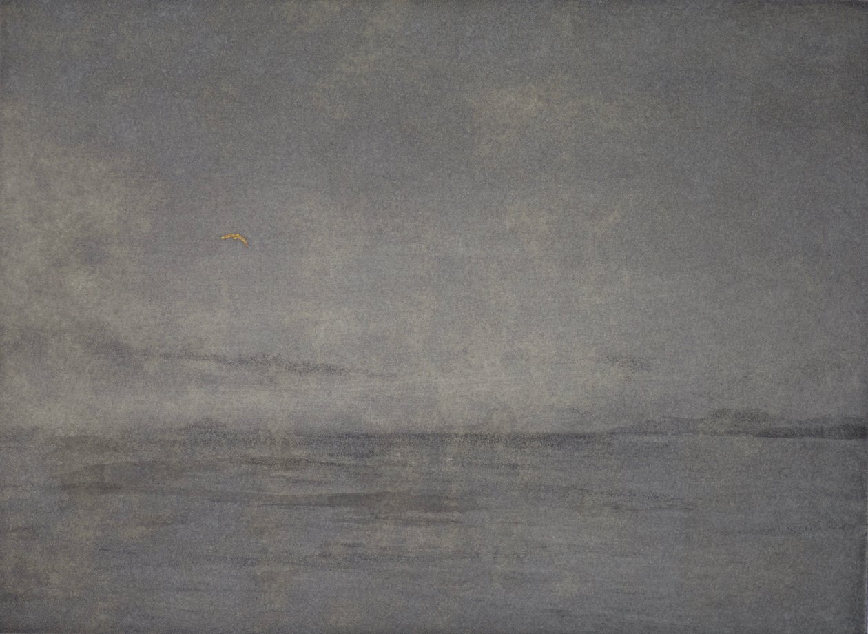 Soaring high, 2016, radering, akvatinte og håndfarvning på papir af angus hampel