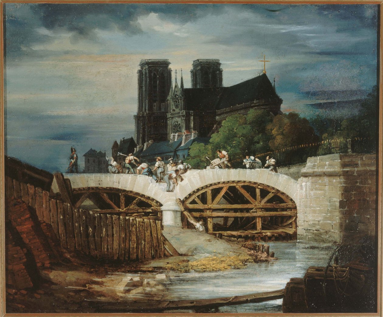 Fransk: Construction du pont de l