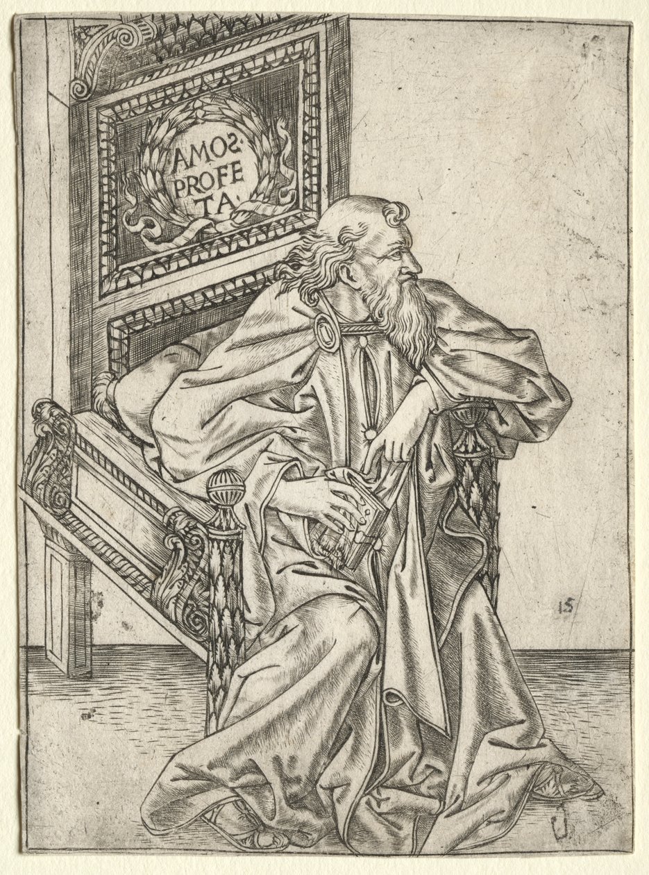 Profeterne: Amos af attributed to Baccio Baldini