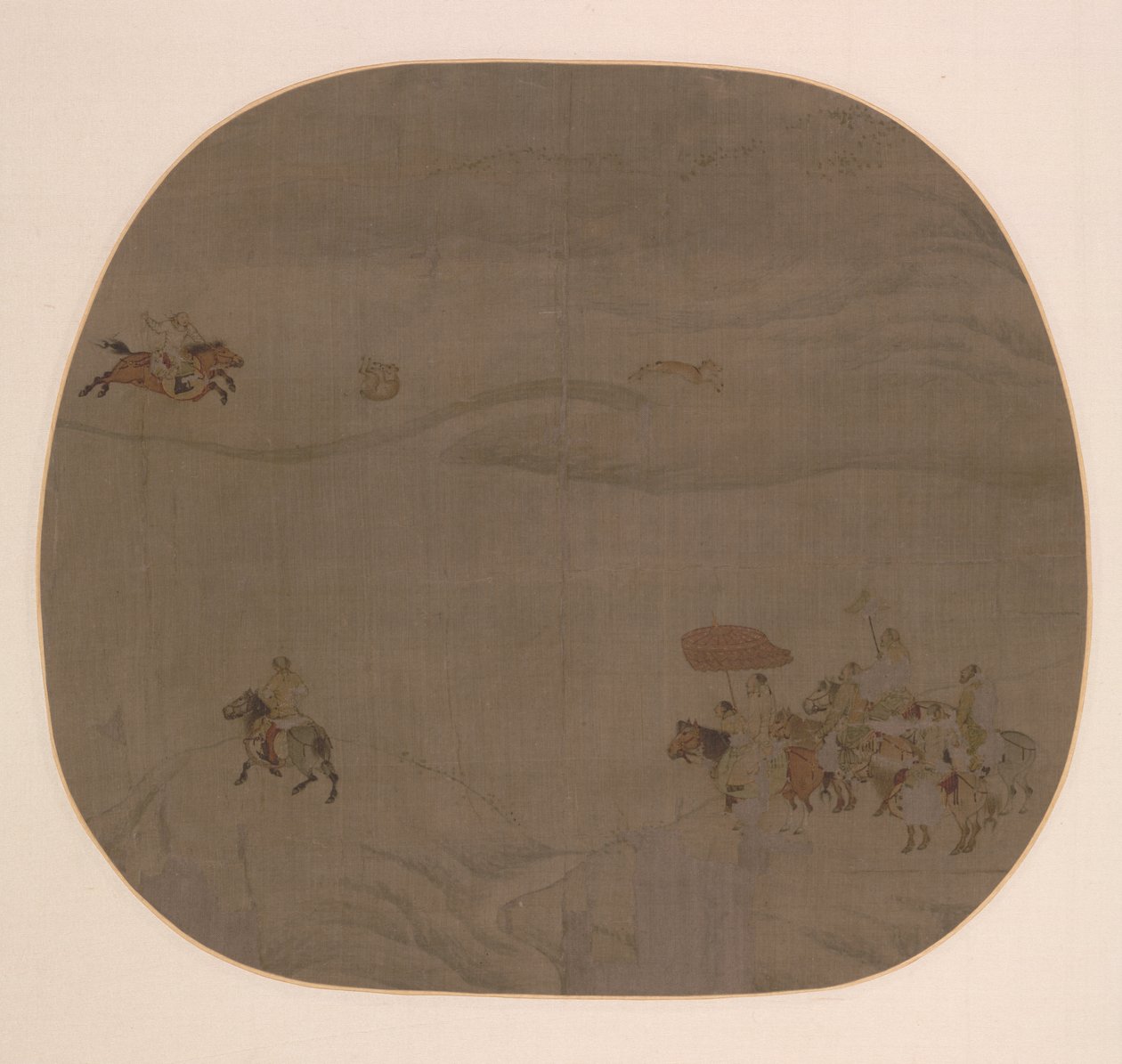 Efterårsjagten af attributed to Chen Juzhong