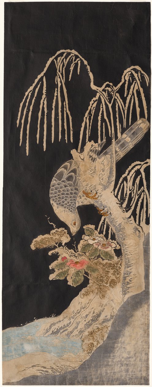 Falk på pil af attributed to Isoda Koryūsai