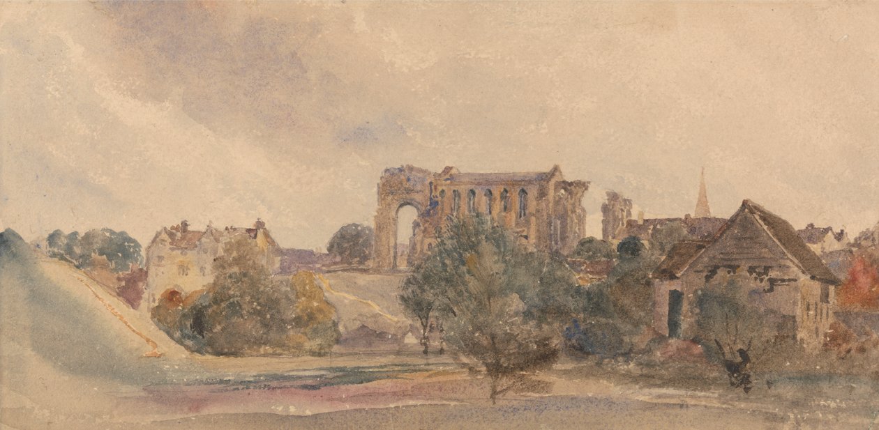 Malmesbury Abbey af attributed to Peter DeWint