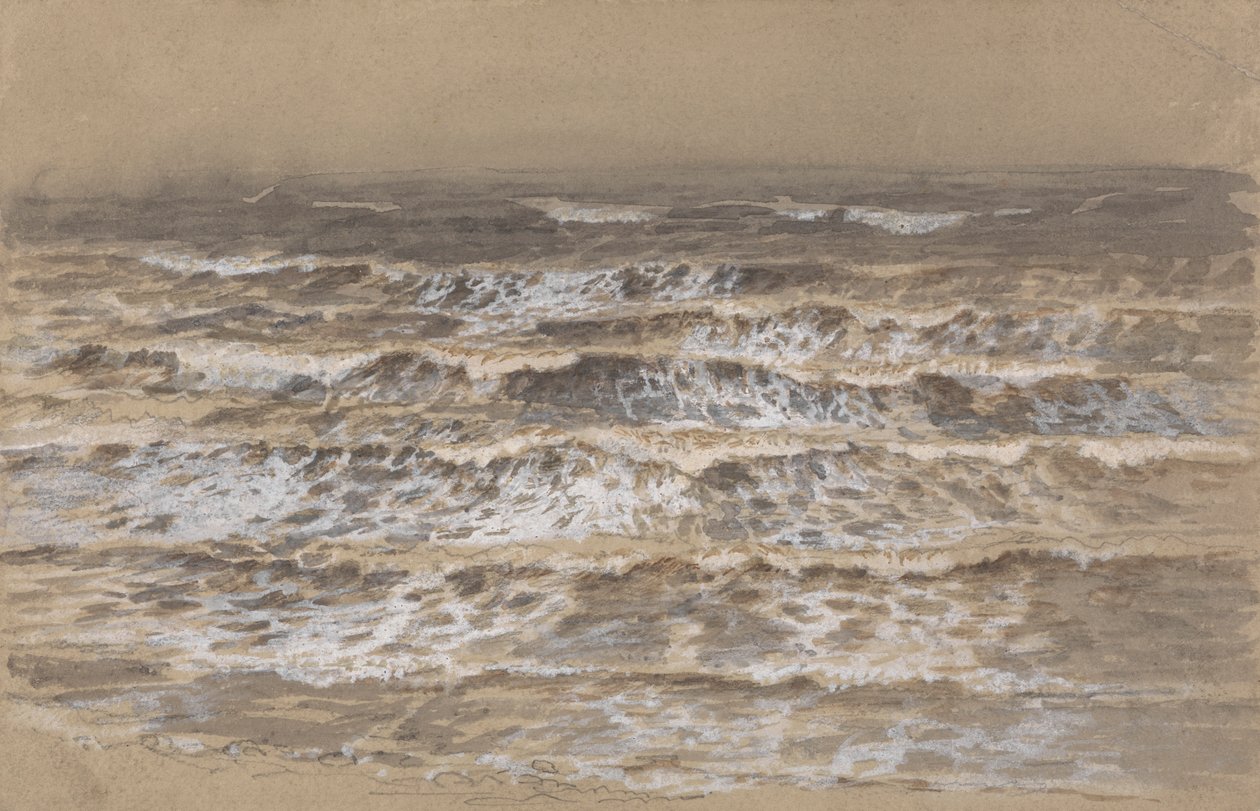 Studie af bølger af attributed to Samuel Palmer