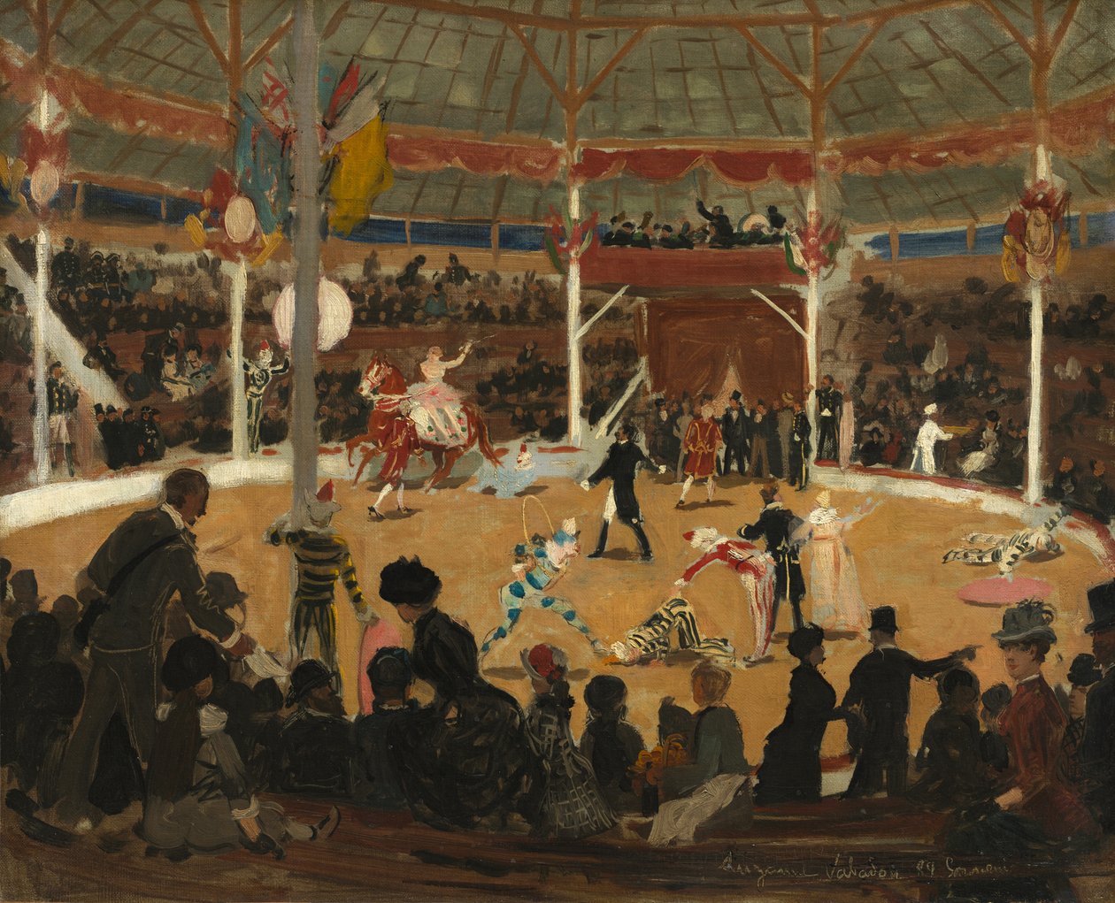 Cirkus af attributed to Suzanne Valadon