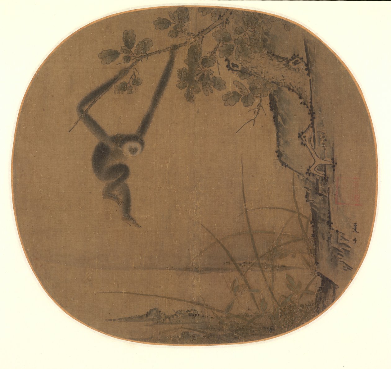 Svingende Gibbon af attributed to Xia Gui