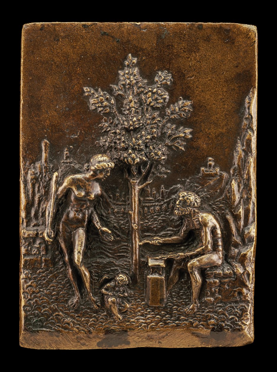 Venus, Amor og Vulkan af called Riccio Andrea Briosco