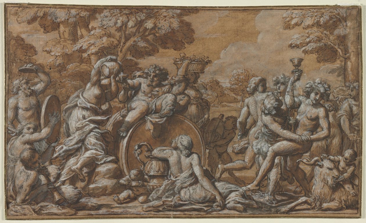 bachchanal af circle of Pietro da Cortona