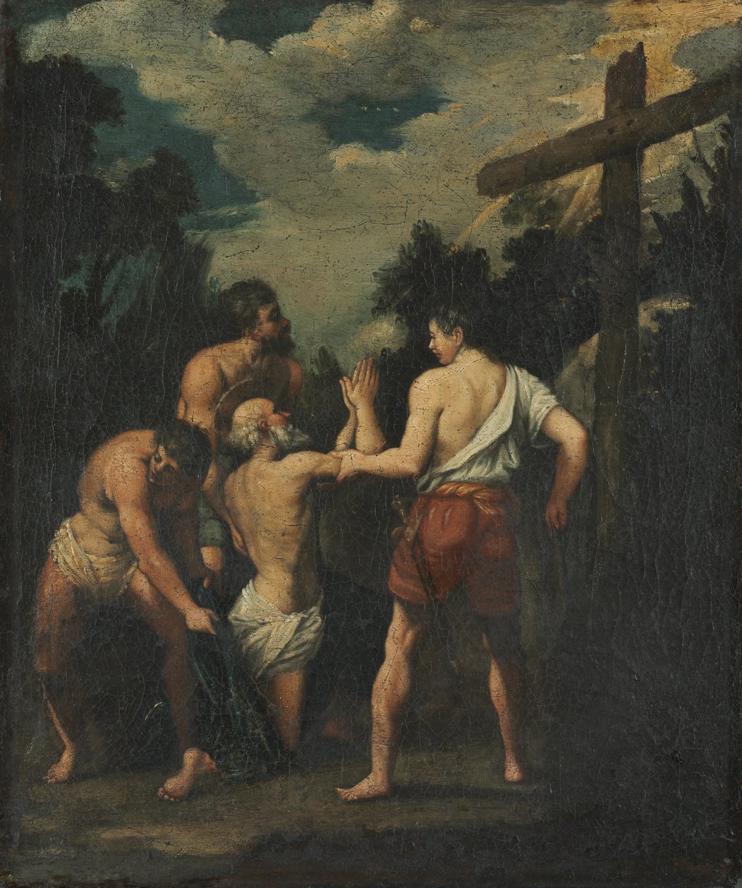 Sankt Andreas martyrium af copy after Guido Reni