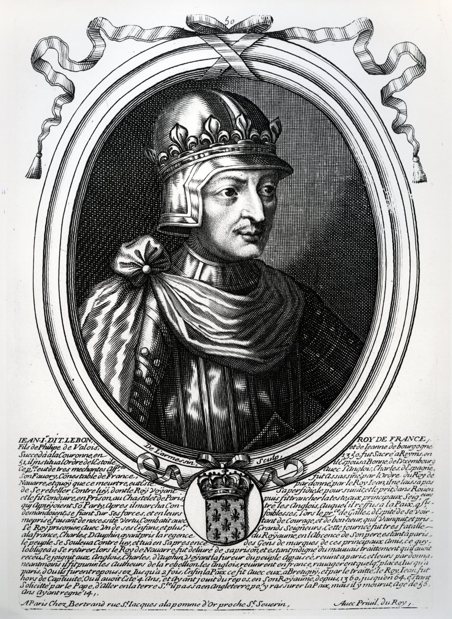 Johannes II den Gode (1319-64) Konge af Frankrig, fra 