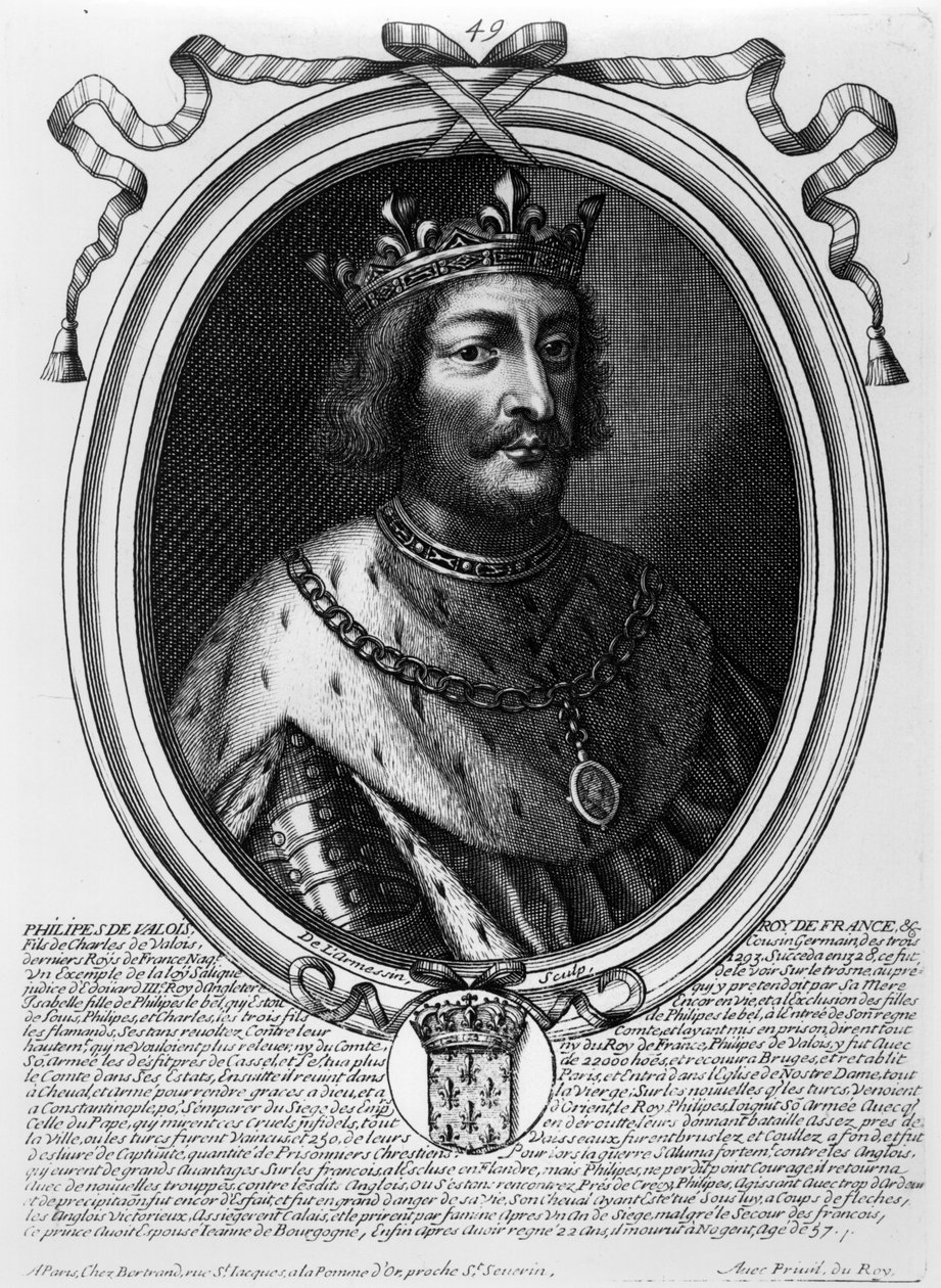 Filip VI af Valois (1293-1350) Konge af Frankrig, fra 