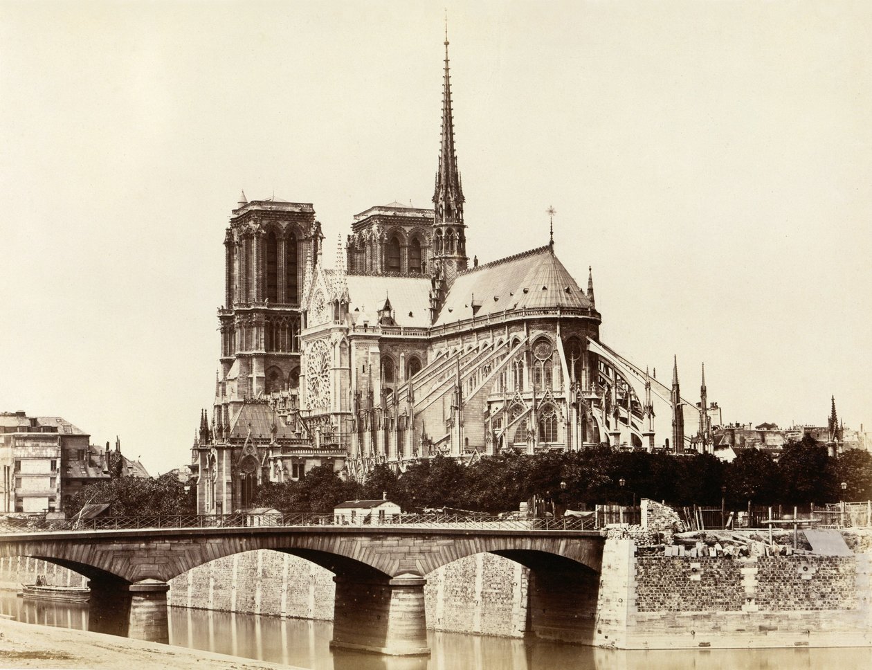 Notre-Dame (apsis) af Edouard Denis Baldus