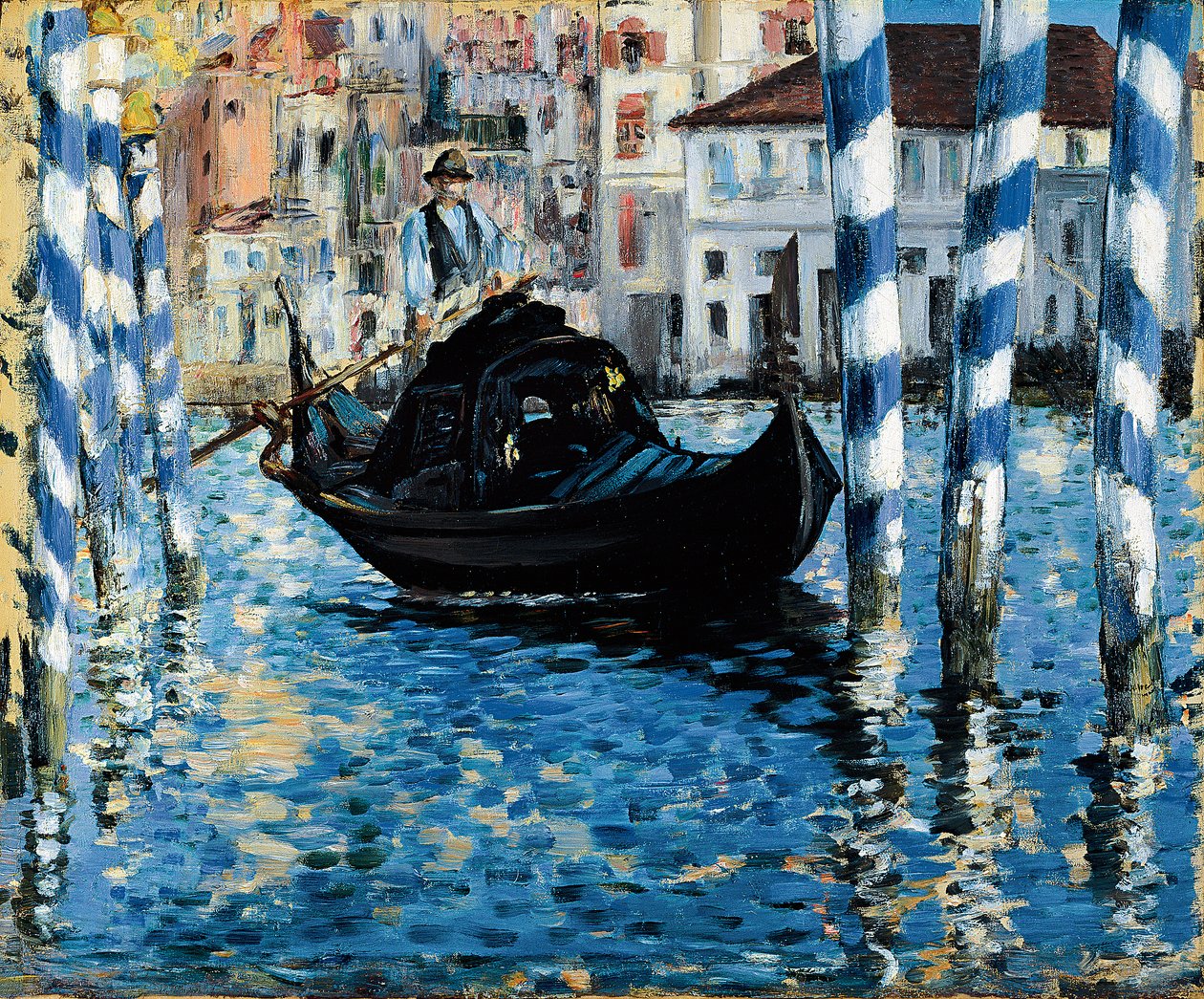 Canal Grande i Venedig af Édouard Manet