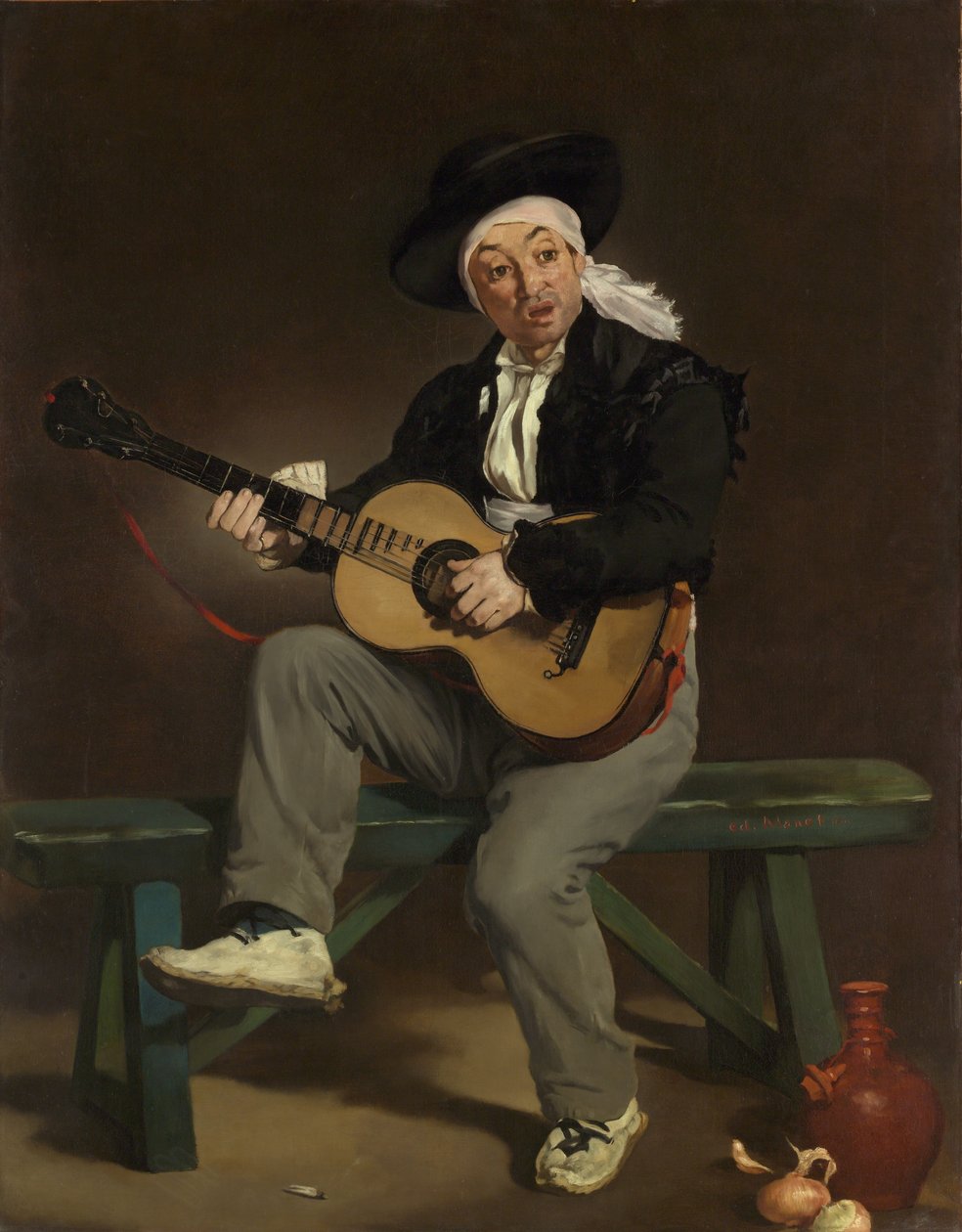 Spansk sanger af Édouard Manet